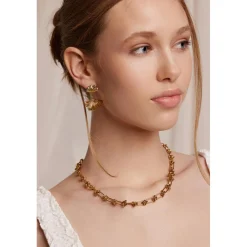 Boucles d'oreilles Mareva dorées-Amelia Parker Sale