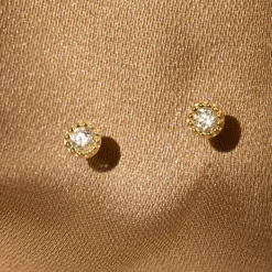 Femme Instant d'Or Boucles D'Oreilles^Boucles d'oreilles Petits Ronds or jaune
