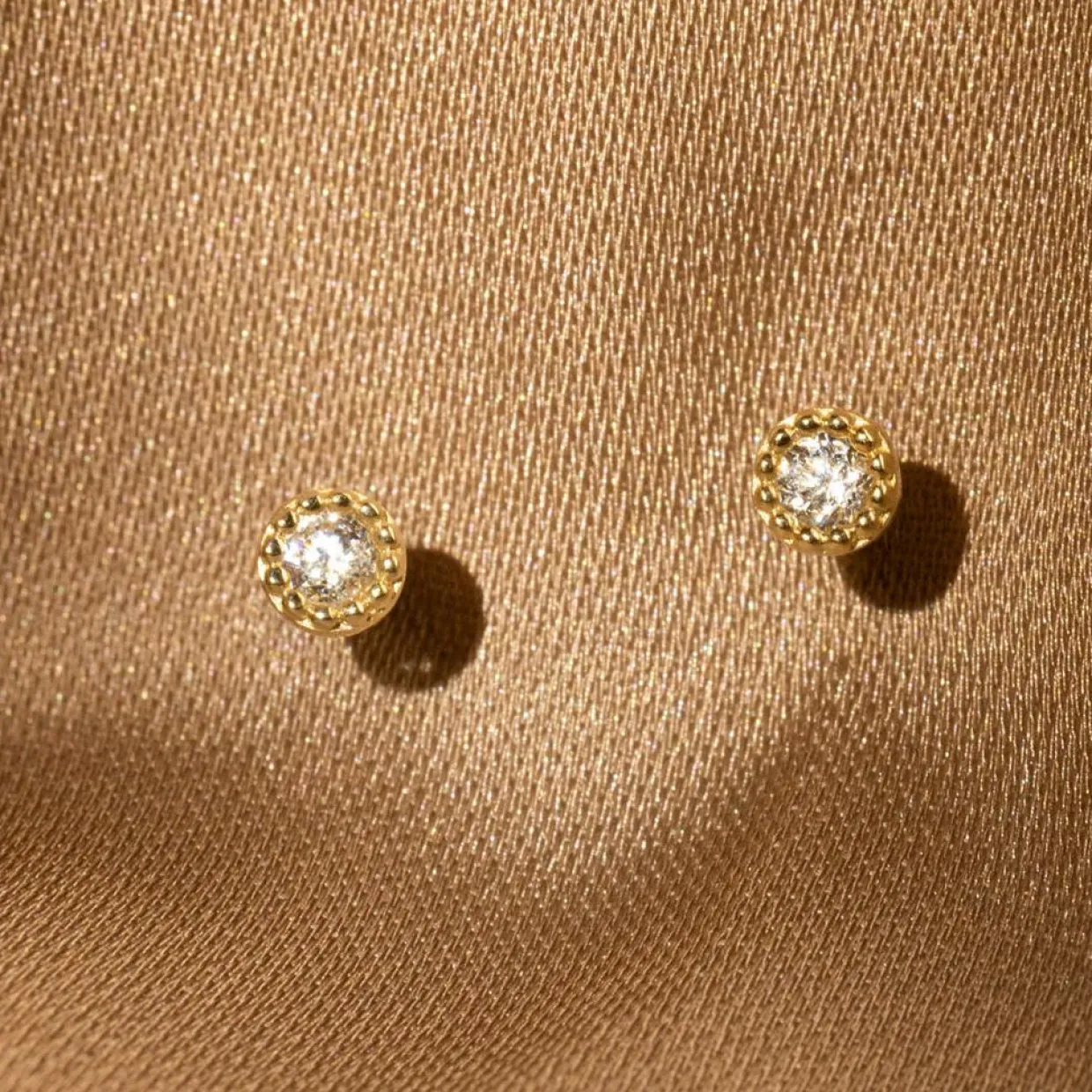 Femme Instant d'Or Boucles D'Oreilles^Boucles d'oreilles Petits Ronds or jaune