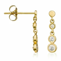 Boucles d'Oreilles Sagesse or jaune-Instant d'Or Online