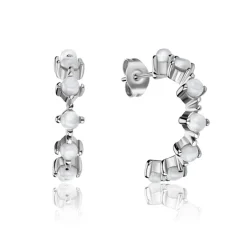 Femme Amelia Parker Boucles D'Oreilles^Boucles d'oreilles Wave argentées