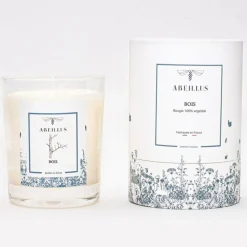 Bougie parfumée Jardin en hiver Bois ivoire - 45h-Abeillus Clearance