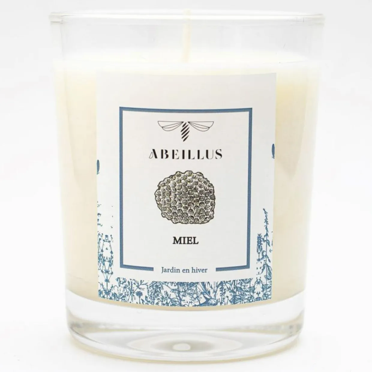 Abeillus Bougies^Bougie parfumée Jardin en hiver Miel ivoire - 45h