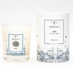 Abeillus Bougies^Bougie parfumée Jardin en hiver Miel ivoire - 45h