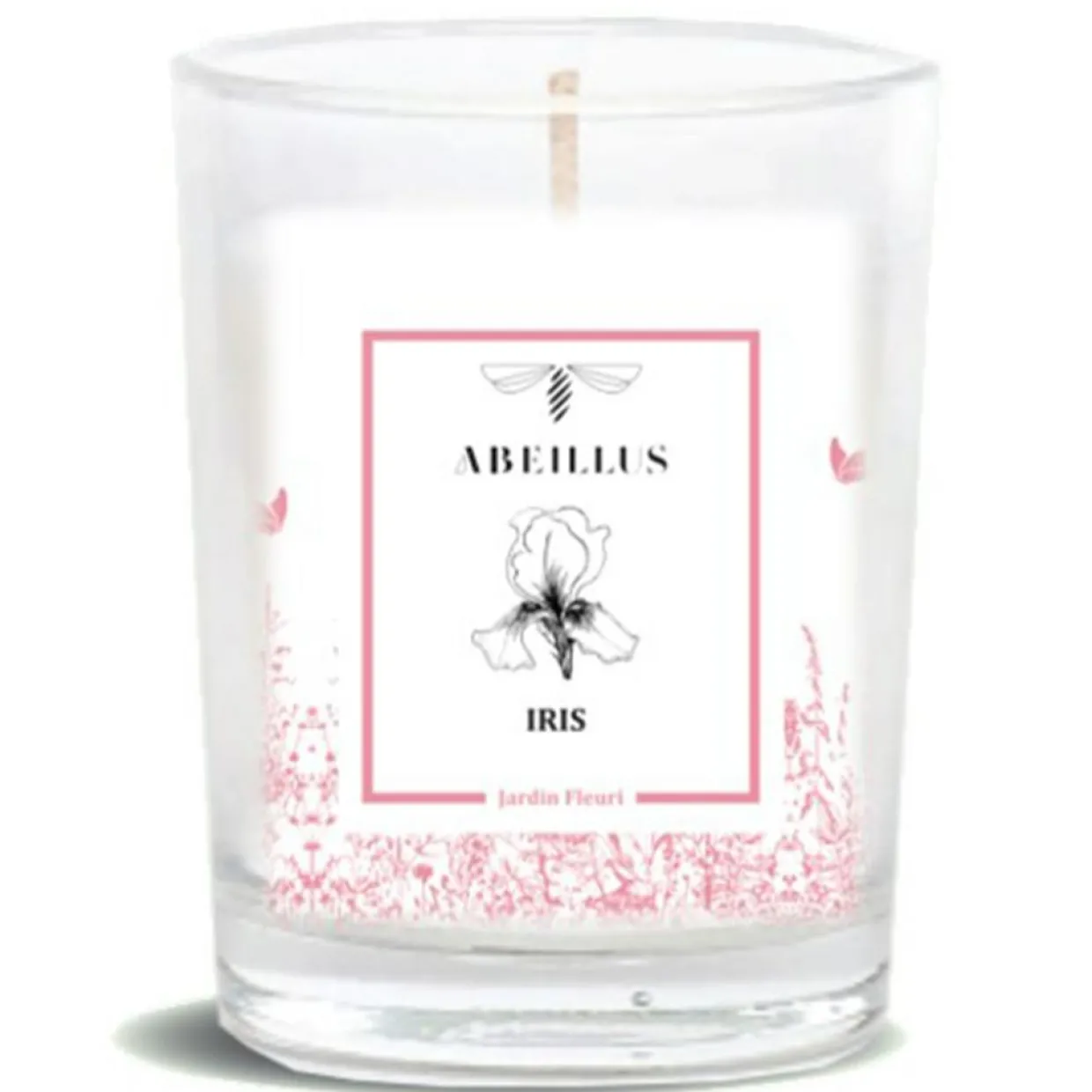 Bougie parfumée Jardin Fleuri Iris ivoire - 45h-Abeillus Hot