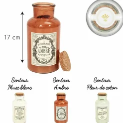 Home Deco Factory Bougies^Bougie Parfumée Maison Tradition vert/ rouge/ blanc - 7.8x17x7.8 cm