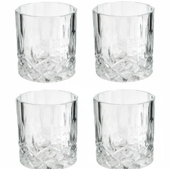 Cook Concept Verres^Bouteille whisky et 4 verres transparente - 9x9x24 cm