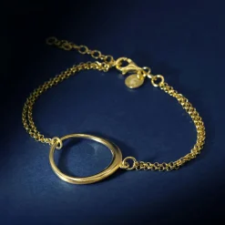 Bracelet Pallos en Argent doré-By Rafaella Clearance