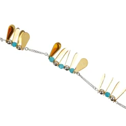 Femme Reminiscence Bracelets^Bracelet Phoenix argenté/doré/turquoise