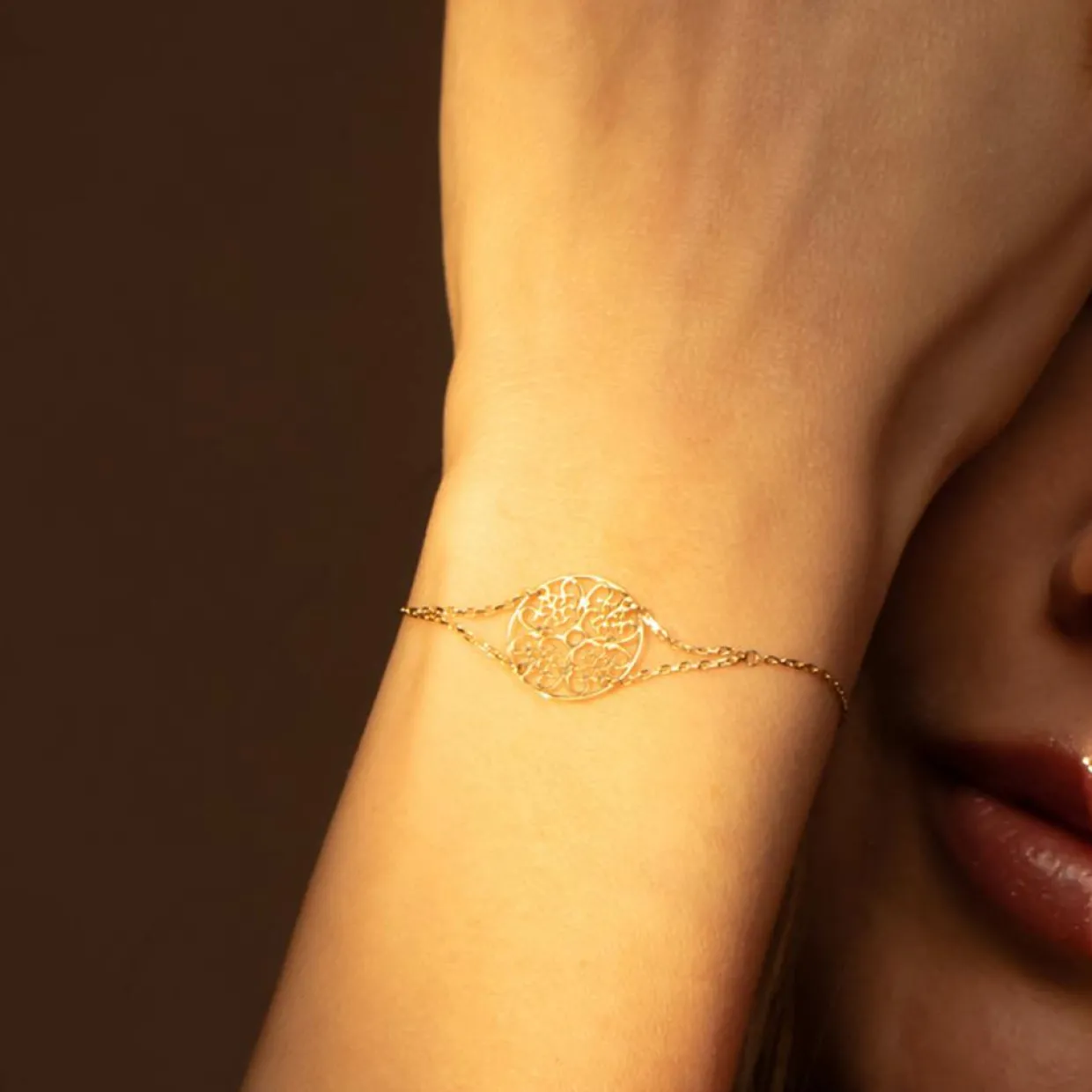 Bracelet Soleil or jaune-Instant d'Or Sale