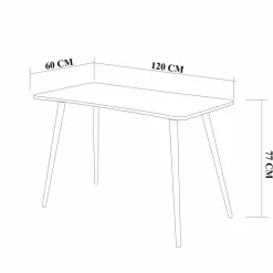 Wooden Art Bureaux^Bureau Fabio pin - 120x77x60 cm