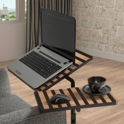 Wooden Art Bureaux^Bureau mobile à roulettes Glen 768 noir - 67x87x45.5 cm