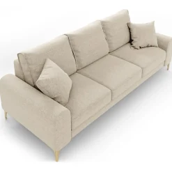 Mazzini Sofas Canapés^Canapé 4 places Madara beige - 237x102x90 cm