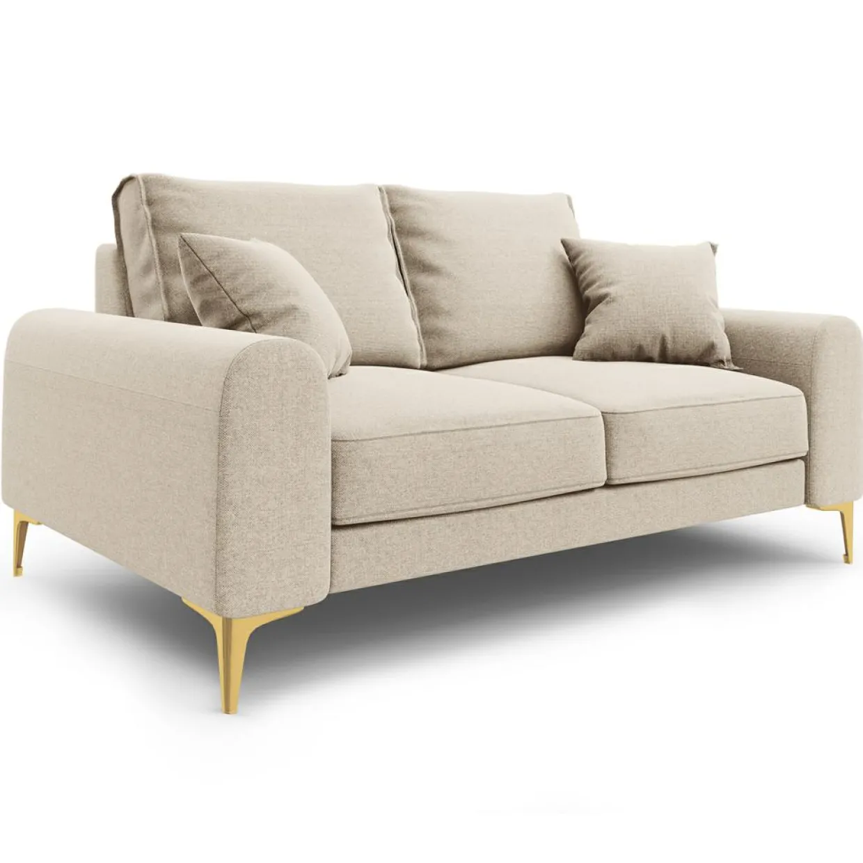 Canapé 2 places Madara beige - 172x102x90 cm-Mazzini Sofas