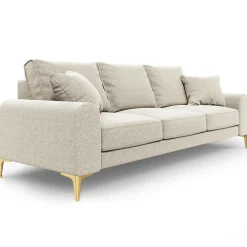 Mazzini Sofas Canapés^Canapé 3 places Madara beige clair - 222x102x90 cm