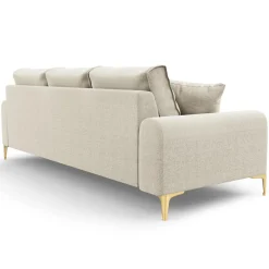 Canapé 4 places Madara beige clair - 237x102x90 cm-Mazzini Sofas