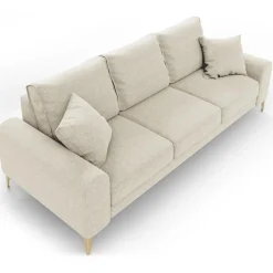 Canapé 4 places Madara beige clair - 237x102x90 cm-Mazzini Sofas