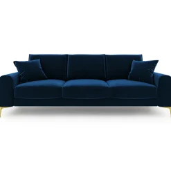 Canapé 3 places velours madara bleu roi - 222x102x90 cm-Mazzini Sofas Hot