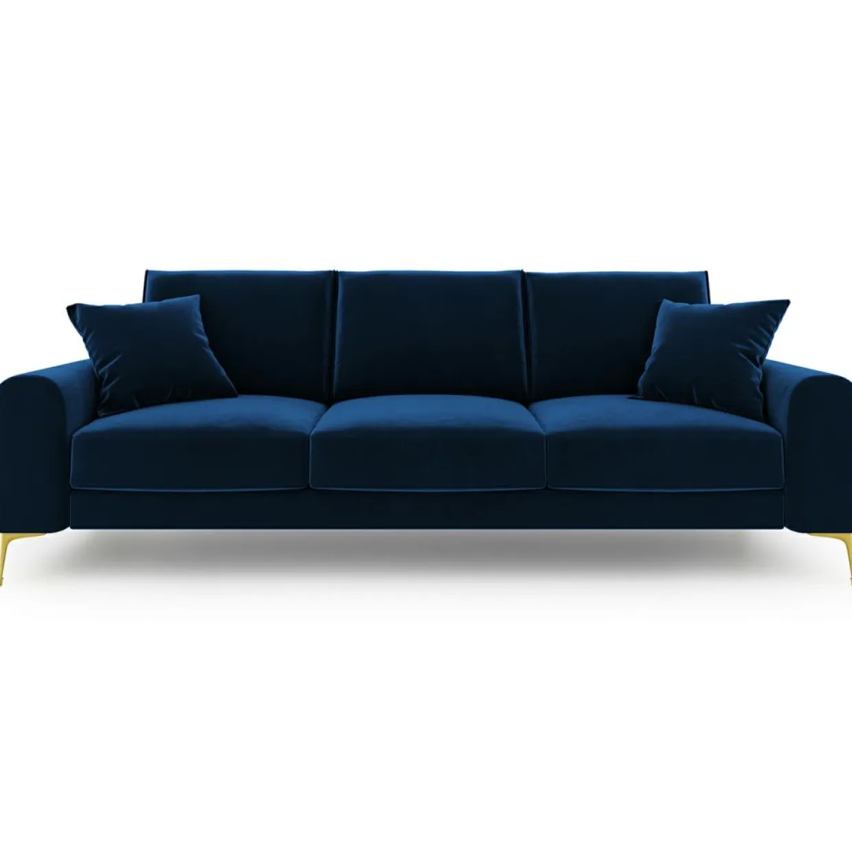 Canapé 3 places velours madara bleu roi - 222x102x90 cm-Mazzini Sofas Hot