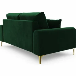Canapé 2 places velours madara vert bouteille - 172x102x90 cm-Mazzini Sofas Online