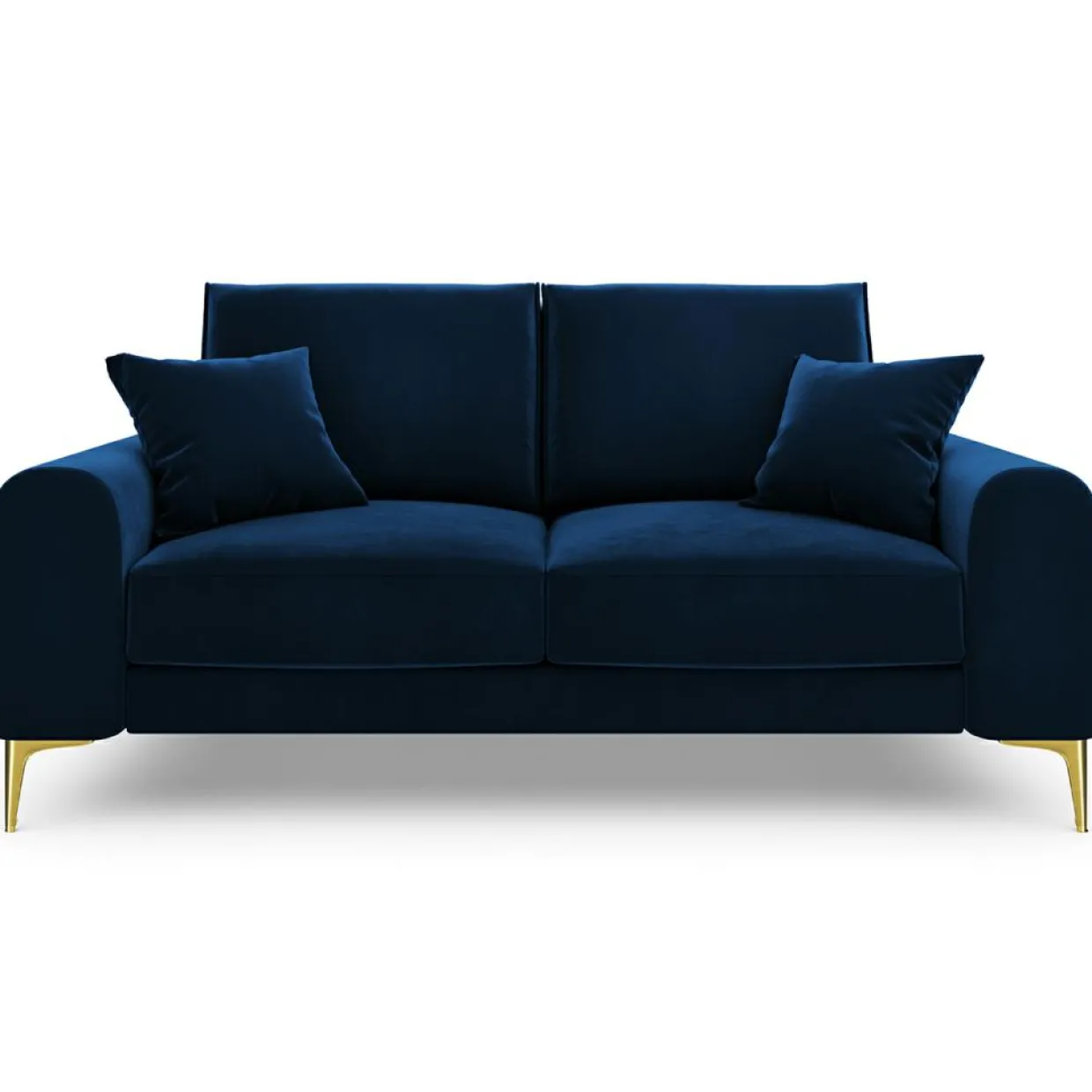 Mazzini Sofas Canapés^Canapé 2 places velours madara bleu roi - 172x102x90 cm