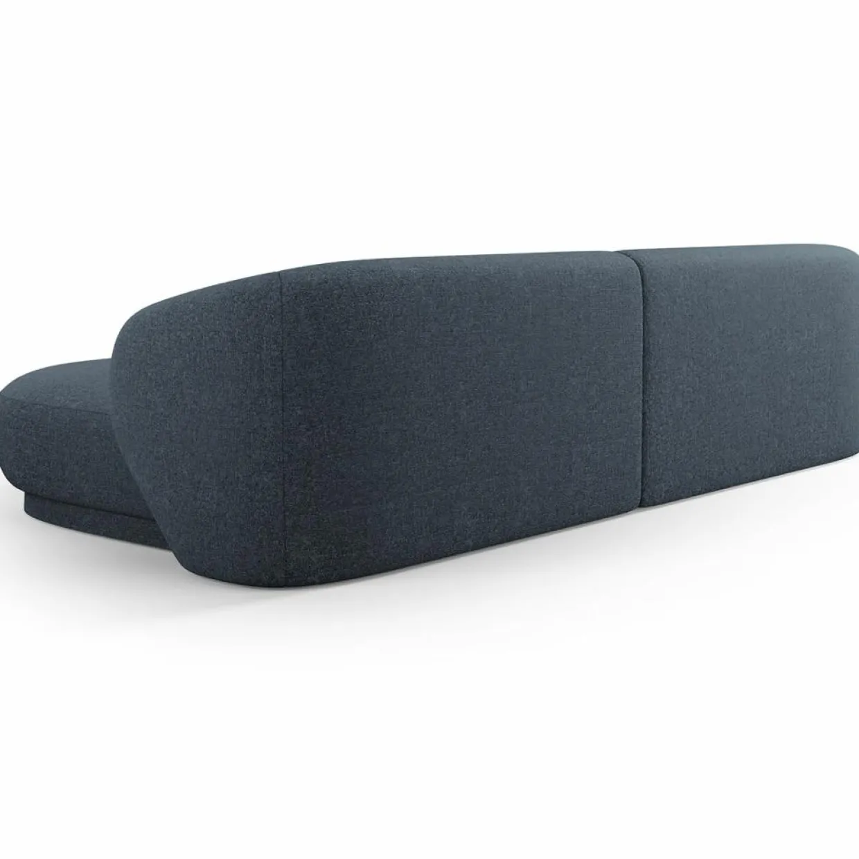 Canapé angle droit Linden Chenille 4 Places bleu - 289x177x72 cm-Mazzini Sofas Outlet