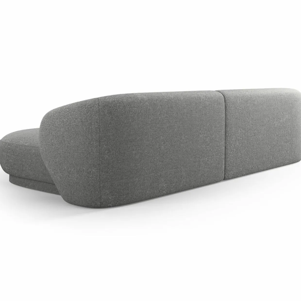 Mazzini Sofas Canapés^Canapé angle droit Linden Chenille 4 Places gris foncé - 289x177x72 cm