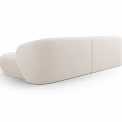 Mazzini Sofas Canapés^Canapé angle droit Linden Chenille 4 Places beige - 289x177x72 cm