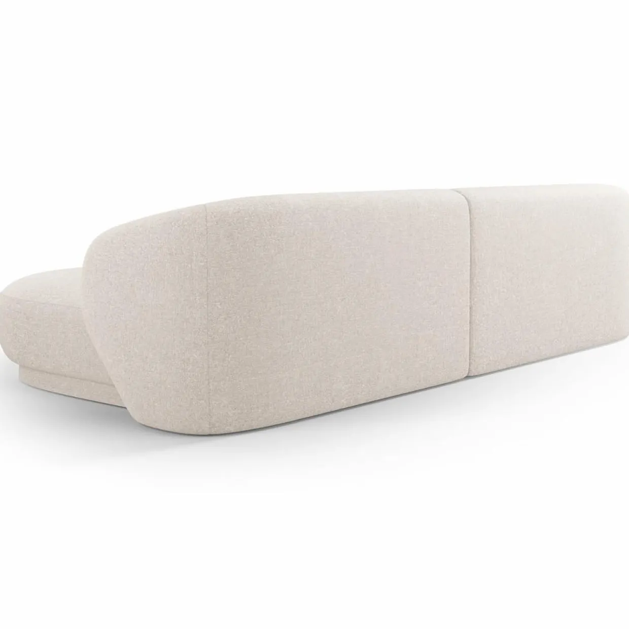 Mazzini Sofas Canapés^Canapé angle droit Linden Chenille 4 Places beige - 289x177x72 cm