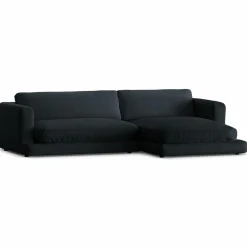 Canapé d'angle droit Daphne 4 Places Noir - 270x170x86 cm-Mazzini Sofas New