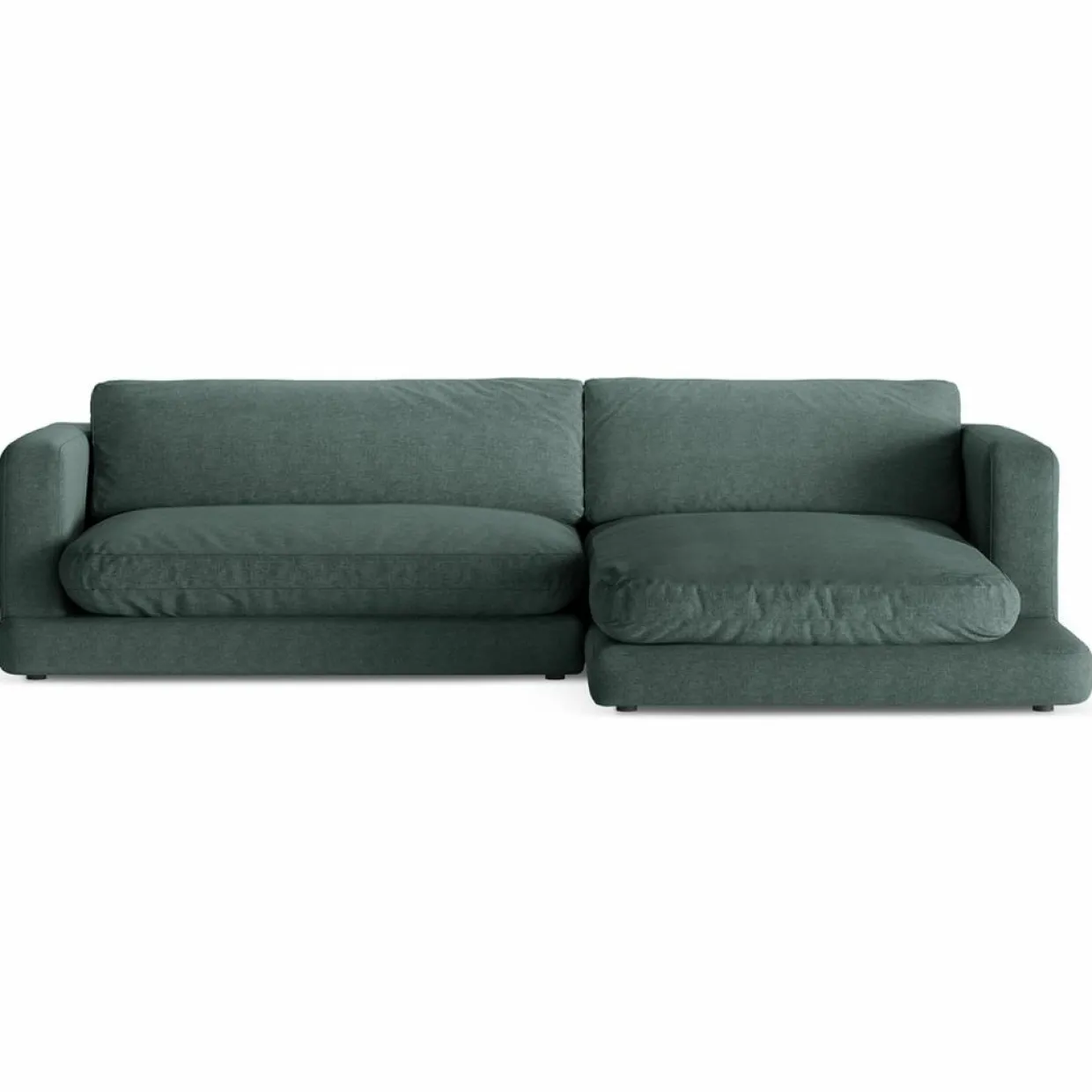 Mazzini Sofas Canapés^Canapé d'angle droit Daphne 4 Places Vert mousse - 270x170x86 cm
