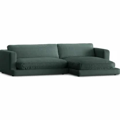 Mazzini Sofas Canapés^Canapé d'angle droit Daphne 4 Places Vert mousse - 270x170x86 cm