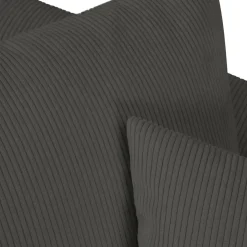 Mazzini Sofas Canapés^Canapé d'angle droit Quince 4 Places gris foncé - 221x171x80 cm