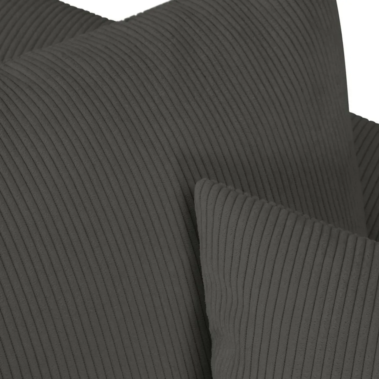 Mazzini Sofas Canapés^Canapé d'angle droit Quince 4 Places gris foncé - 221x171x80 cm