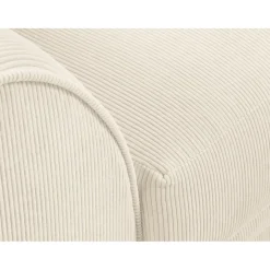 Mazzini Sofas Canapés^Canapé d'angle Droit Quince Velours côtelé 4 Places beige clair - 221x171x80 cm