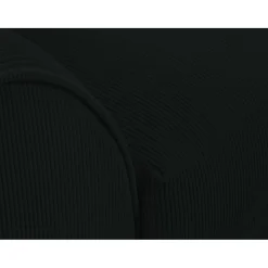 Mazzini Sofas Canapés^Canapé d'angle Droit Quince Velours côtelé 4 Places noir - 221x171x80 cm