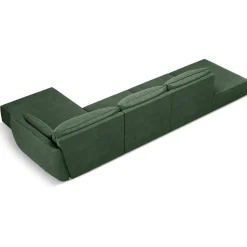 Mazzini Sofas Canapés^Canapé D'Angle Droit Vanda 5 Places 1 vert bouteille - 386x166x85 cm