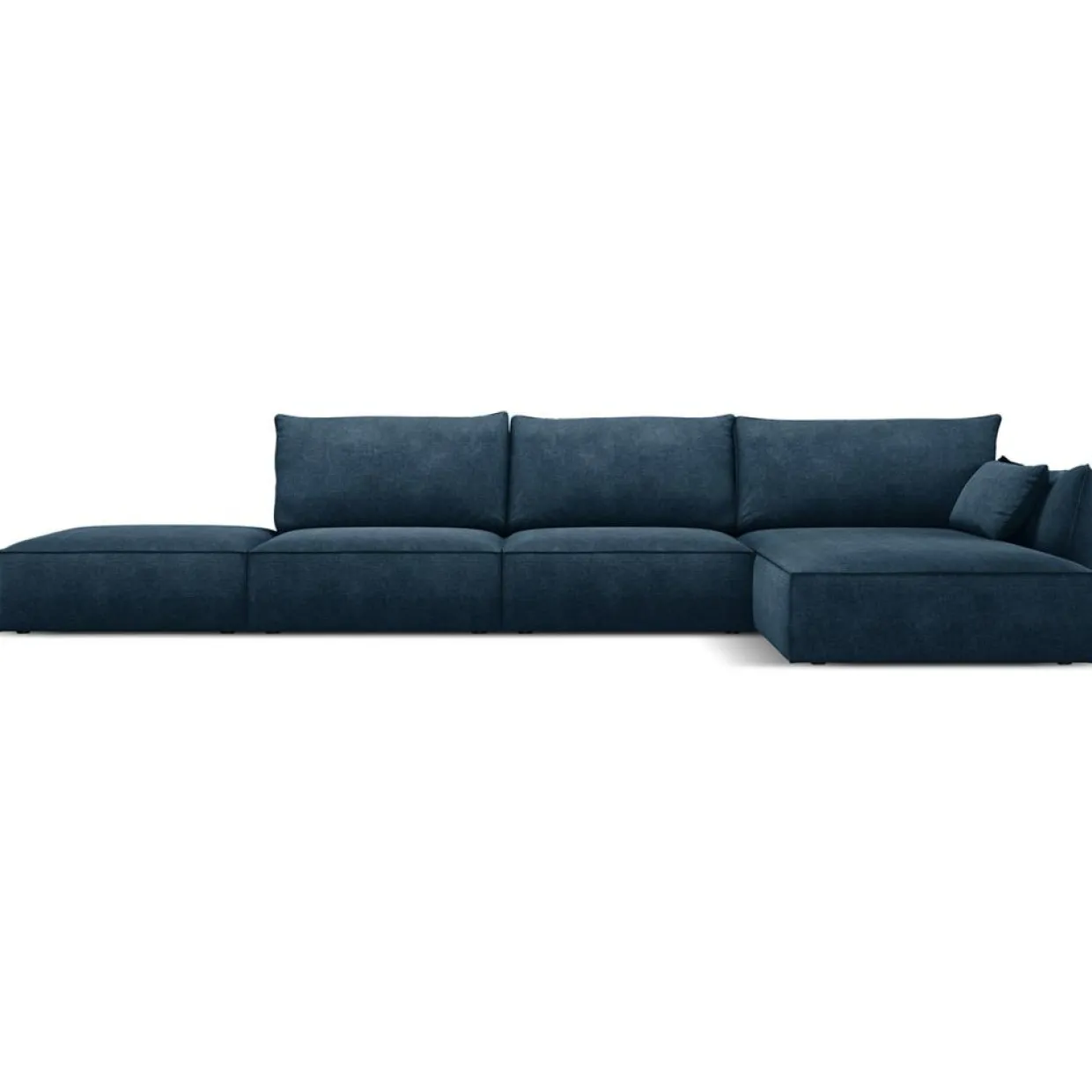 Mazzini Sofas Canapés^Canapé D'Angle Droit Vanda 5 Places 1 bleu roi - 386x166x85 cm