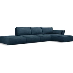 Mazzini Sofas Canapés^Canapé D'Angle Droit Vanda 5 Places 1 bleu roi - 386x166x85 cm