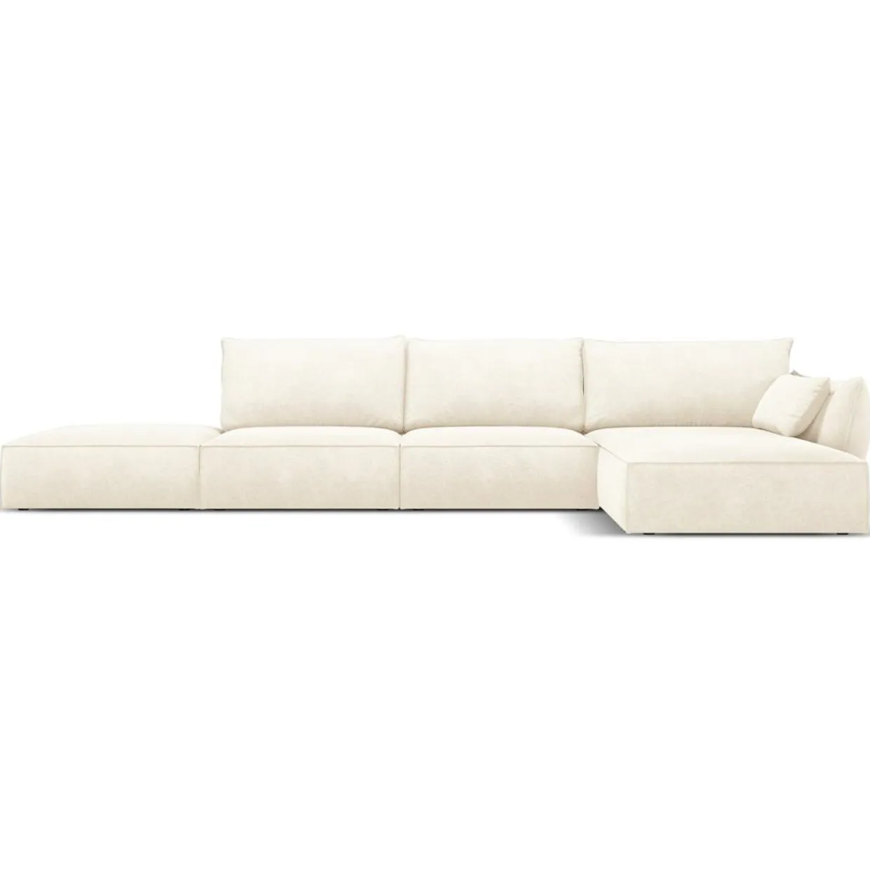 Mazzini Sofas Canapés^Canapé D'Angle Droit Vanda 5 Places 1 beige clair - 386x166x85 cm