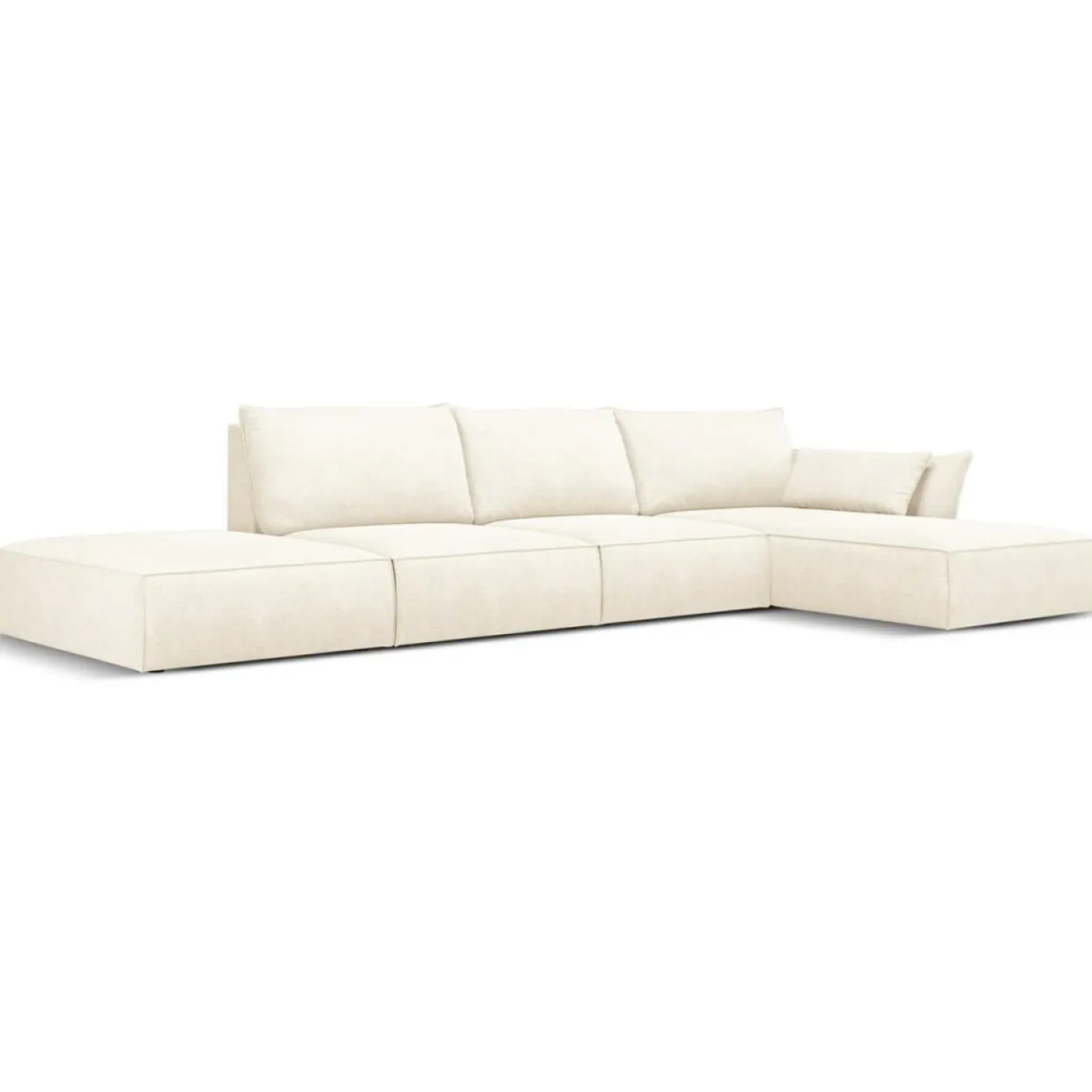 Mazzini Sofas Canapés^Canapé D'Angle Droit Vanda 5 Places 1 beige clair - 386x166x85 cm