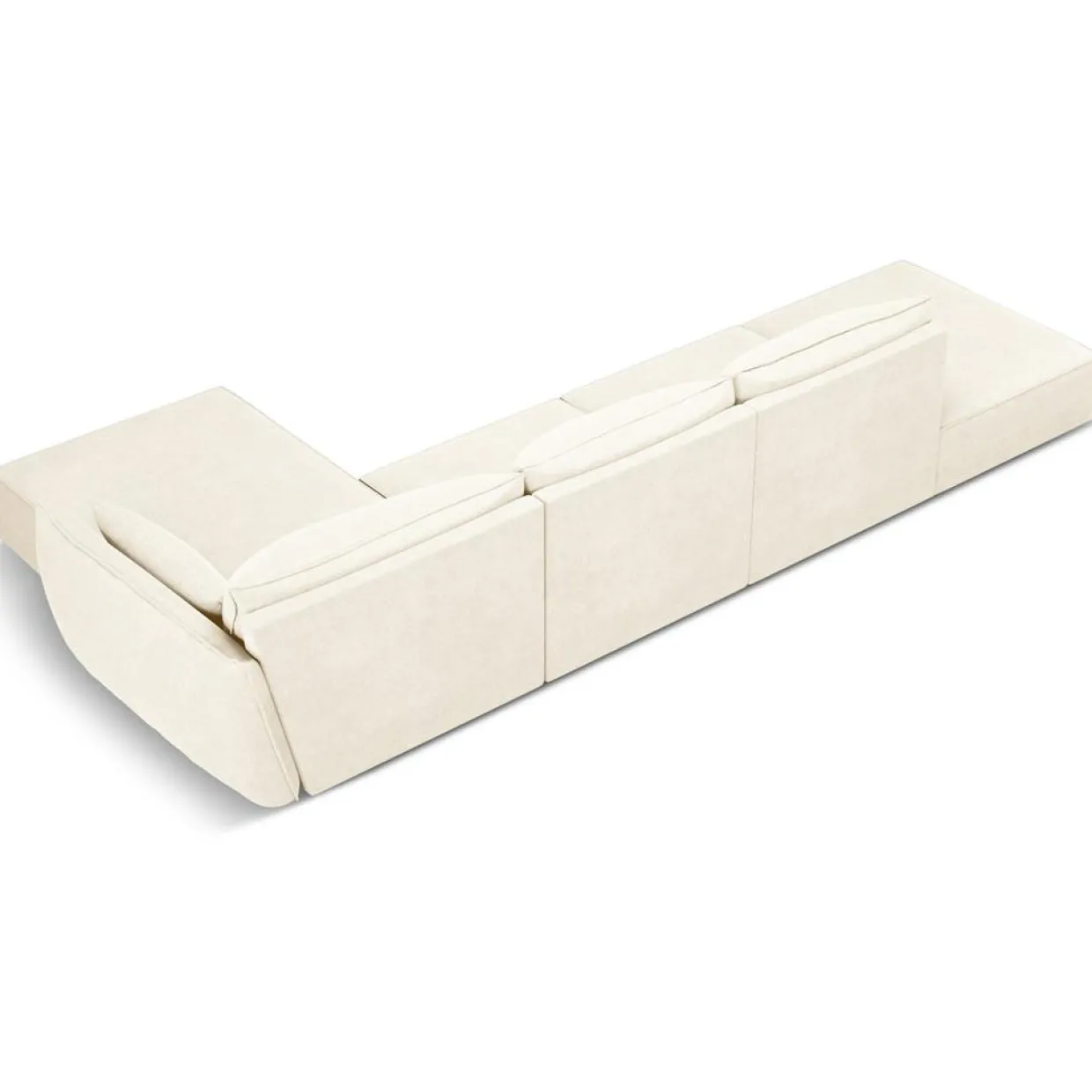 Mazzini Sofas Canapés^Canapé D'Angle Droit Vanda 5 Places 1 beige clair - 386x166x85 cm