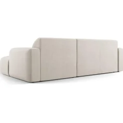 Canapé d'angle droit Velours Jasmin 4 Places beige - 250x170x72 cm-Mazzini Sofas Sale