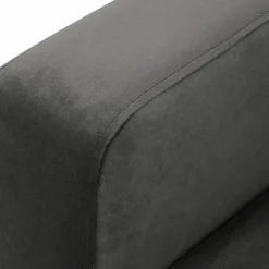 Mazzini Sofas Canapés^Canapé d'angle Droit Velours Venus 5 Places gris - 254x185x90 cm