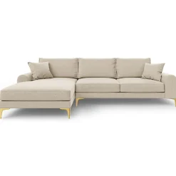 Mazzini Sofas Canapés^Canapé d'angle gauche 5 places Madara beige - 254x182x90 cm