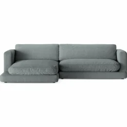 Mazzini Sofas Canapés^Canapé d'angle Gauche Daphne 4 Places Gris Foncé - 270x170x86 cm