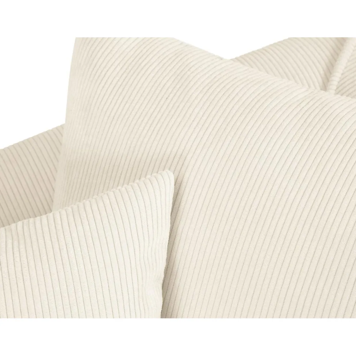 Canapé d'angle Gauche Quince Velours côtelé 4 Places beige clair - 221x171x80 cm-Mazzini Sofas Clearance