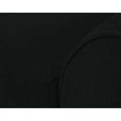 Canapé d'angle Gauche Quince Velours côtelé 4 Places noir - 221x171x80 cm-Mazzini Sofas Clearance