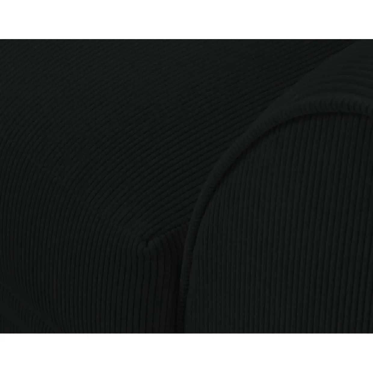 Canapé d'angle Gauche Quince Velours côtelé 4 Places noir - 221x171x80 cm-Mazzini Sofas Clearance