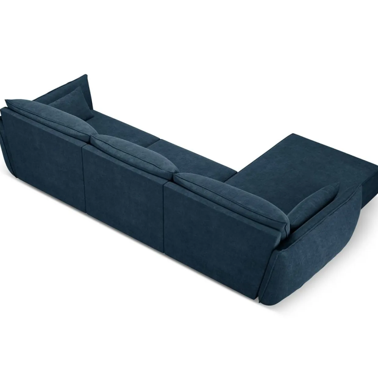 Canapé D'Angle Gauche Vanda 5 Places 2 bleu roi - 208x166x85 cm-Mazzini Sofas Clearance